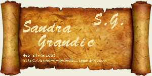 Sandra Grandić vizit kartica